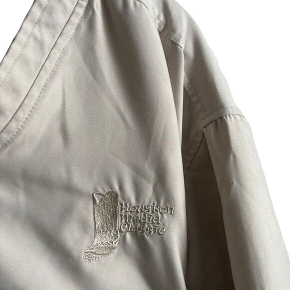 Devon and Jones Sport Men’s Beige V-neck Pullover Size Medium 2 0391 - Picture 3 of 8